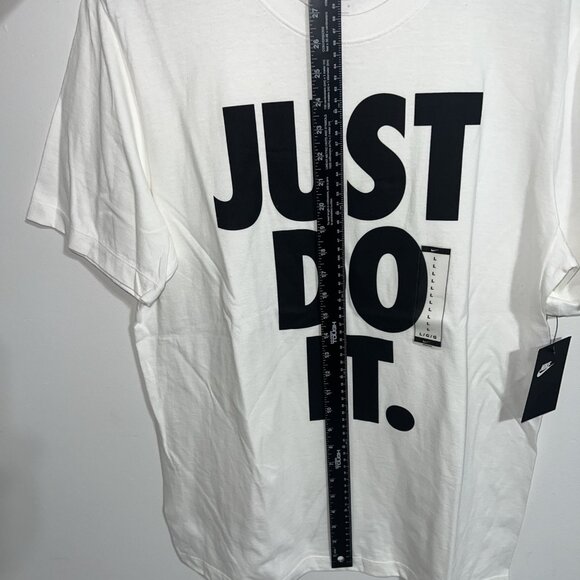 Nike Tee Sportswear Just Do It. Logo White Men’s Large - Picture 6 of 9